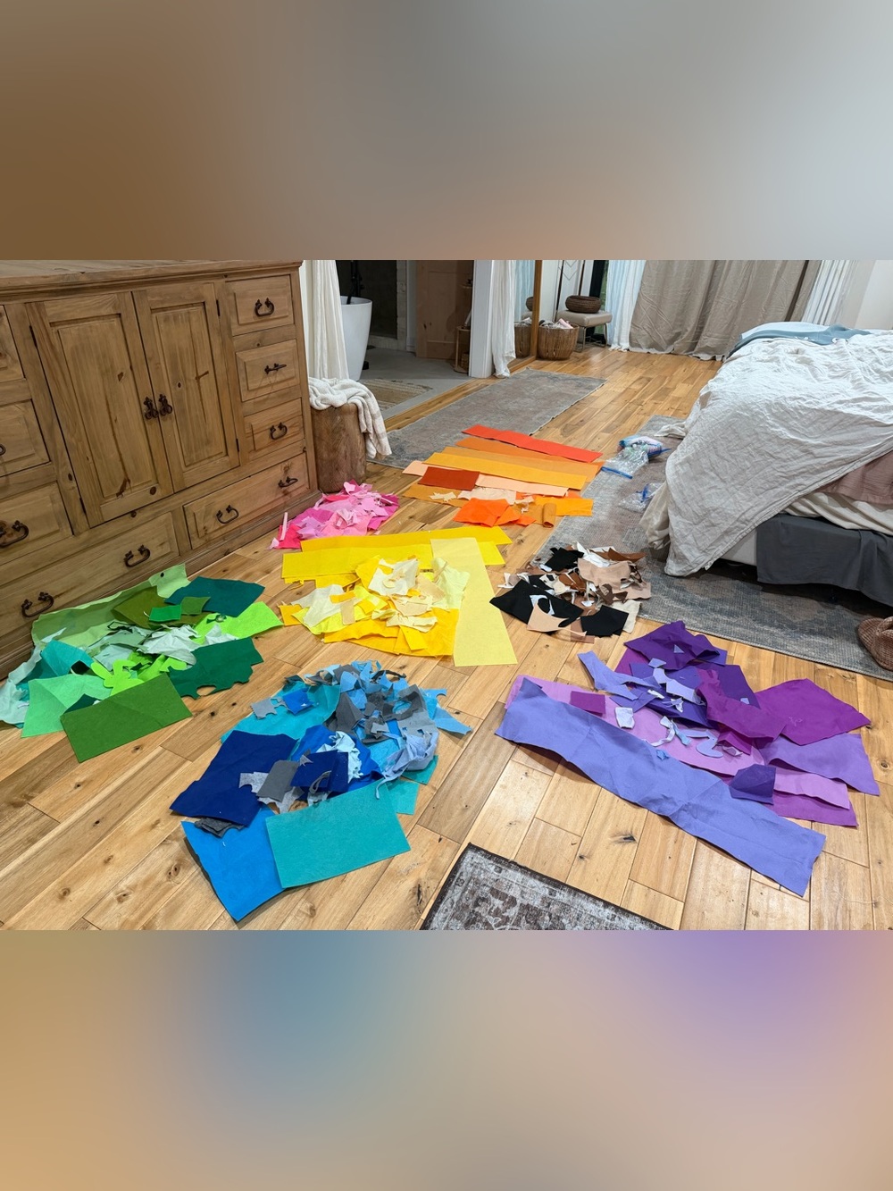 HUGE Rainbow Felt Scrap Bundle Assortment